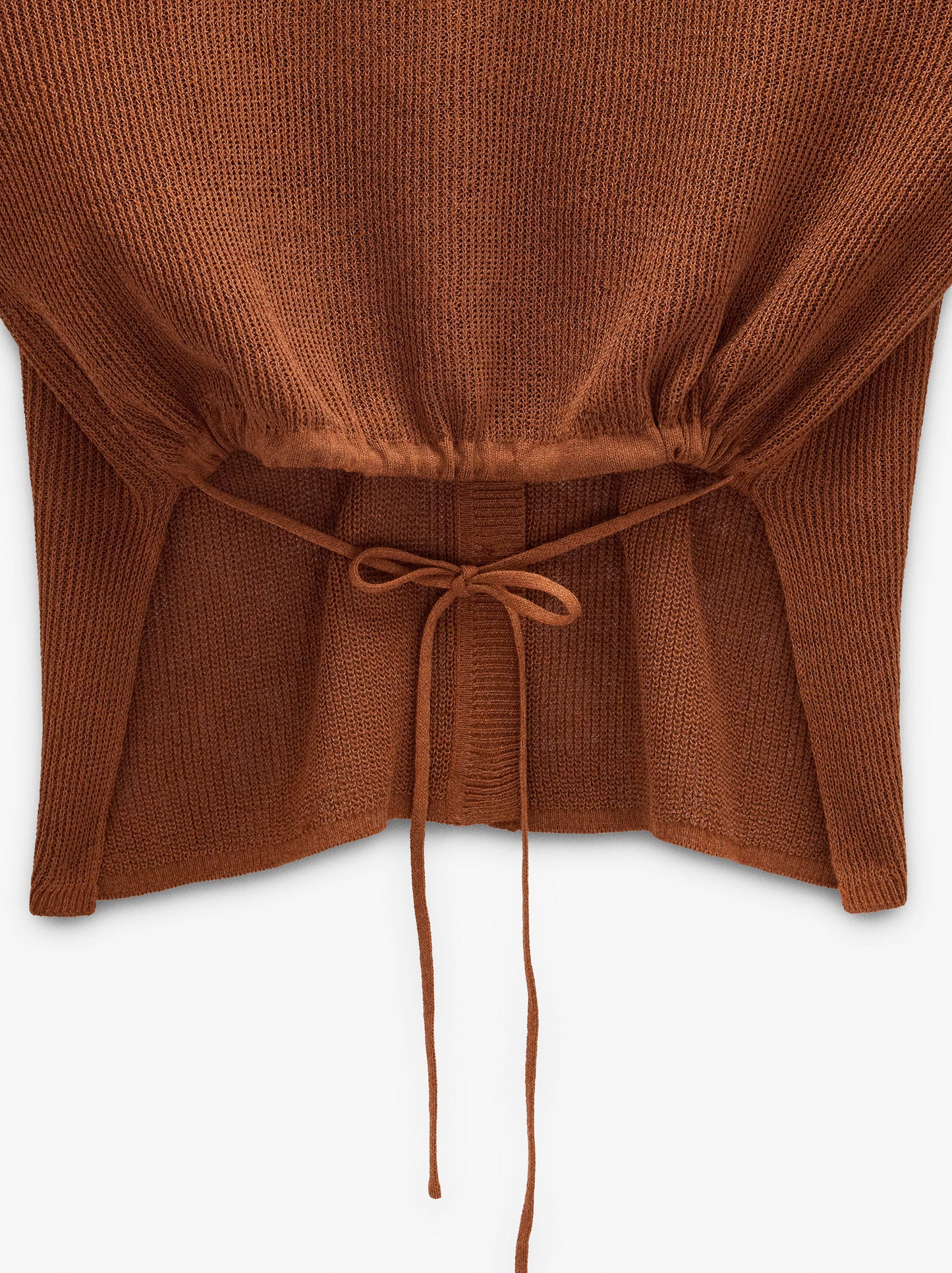Knit Cardigan With Adjustable Drawstring