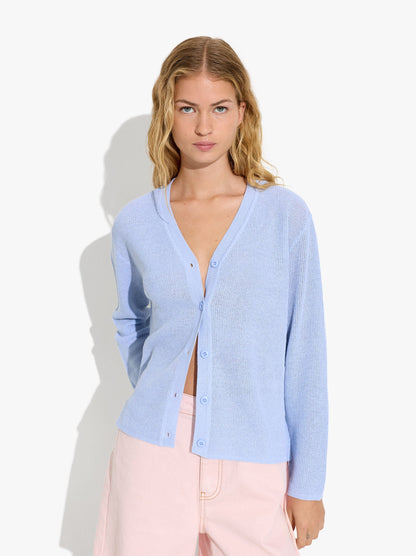 Knit Cardigan With Adjustable Drawstring