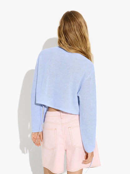 Knit Cardigan With Adjustable Drawstring