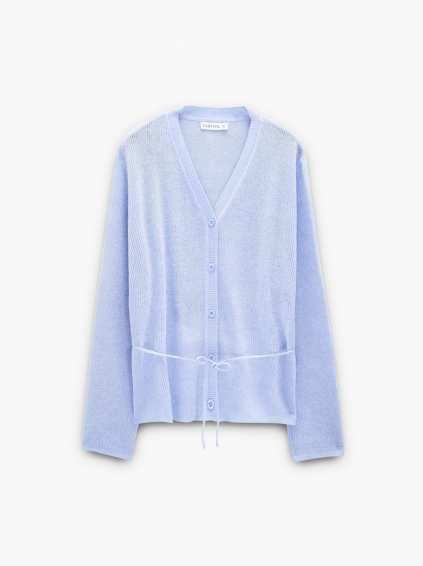 Knit Cardigan With Adjustable Drawstring