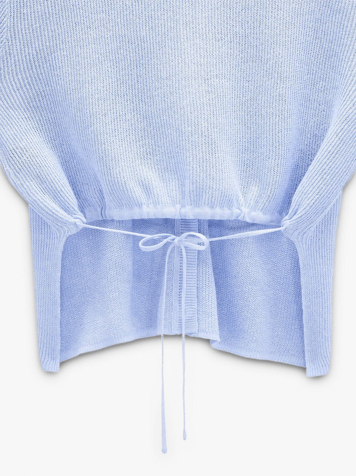 Knit Cardigan With Adjustable Drawstring