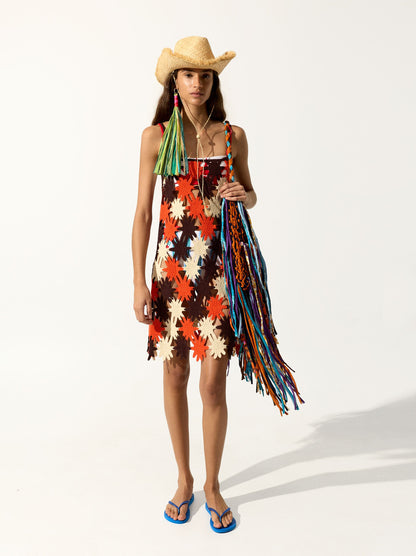 Open Mesh Crochet Dress