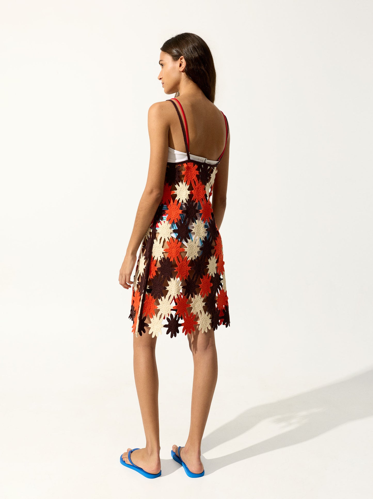 Open Mesh Crochet Dress