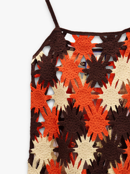 Open Mesh Crochet Dress