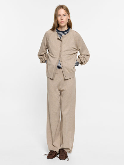 Knit Trousers With Elastic Waist
