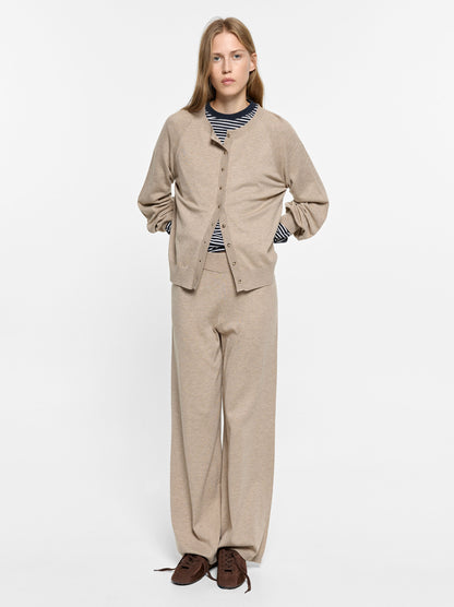 Knit Trousers With Elastic Waist