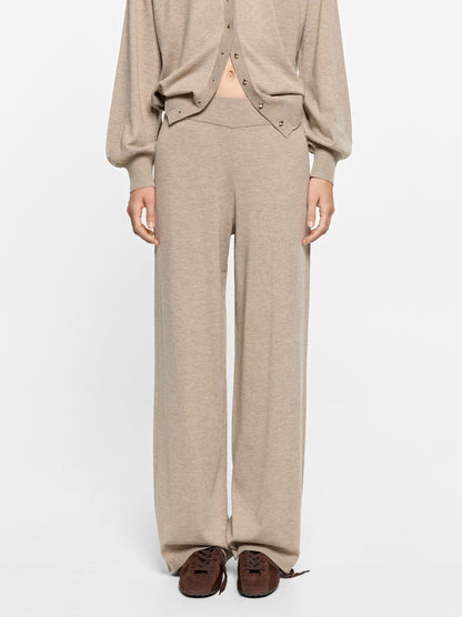 Knit Trousers With Elastic Waist