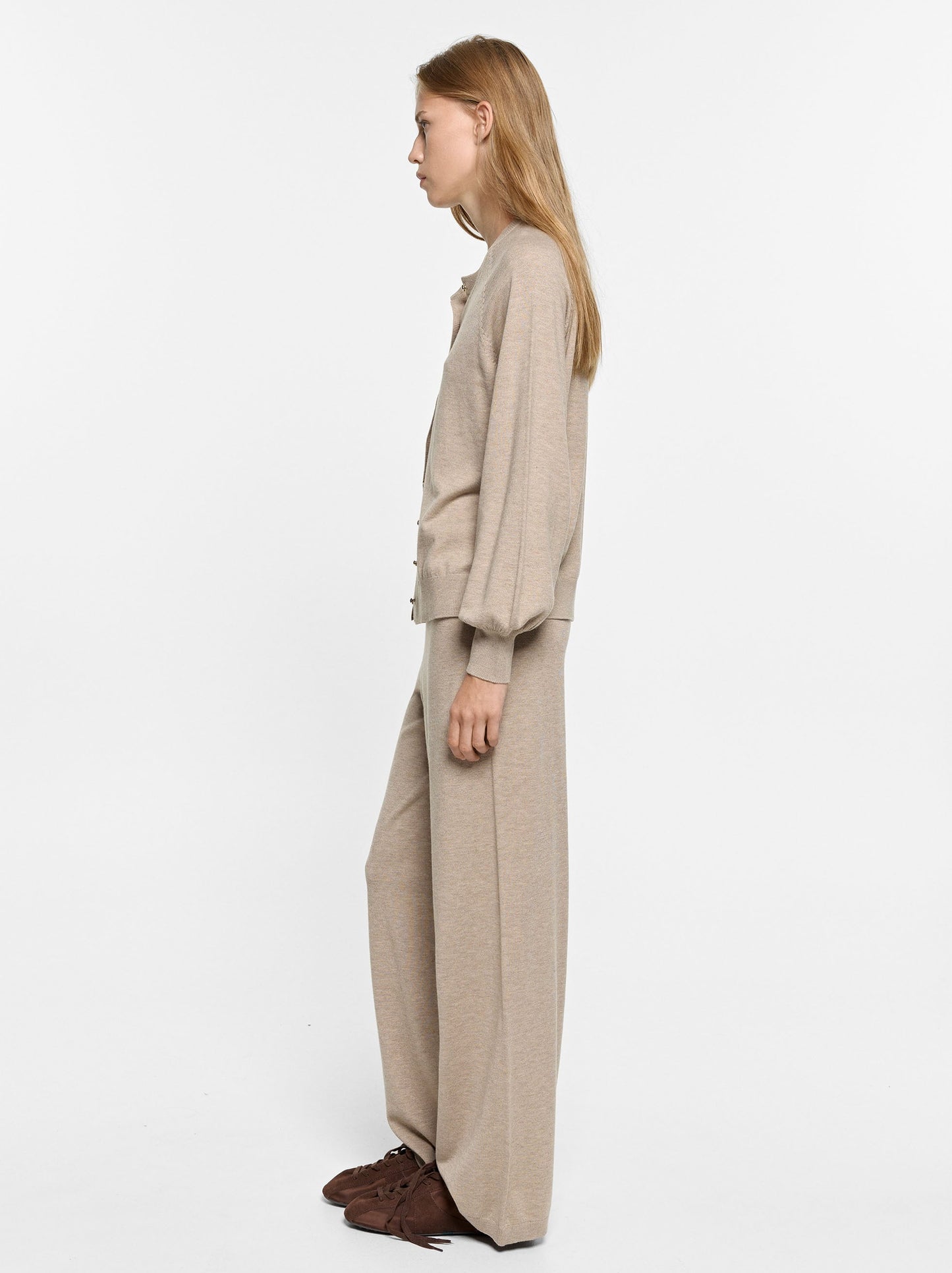 Knit Trousers With Elastic Waist