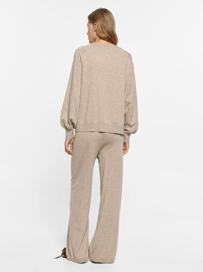 Knit Trousers With Elastic Waist