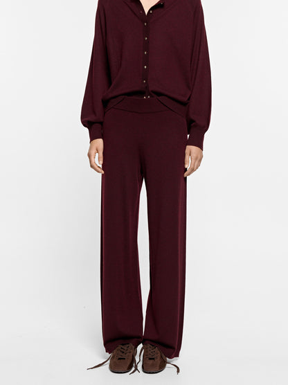Knit Trousers With Elastic Waist