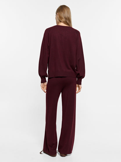 Knit Trousers With Elastic Waist