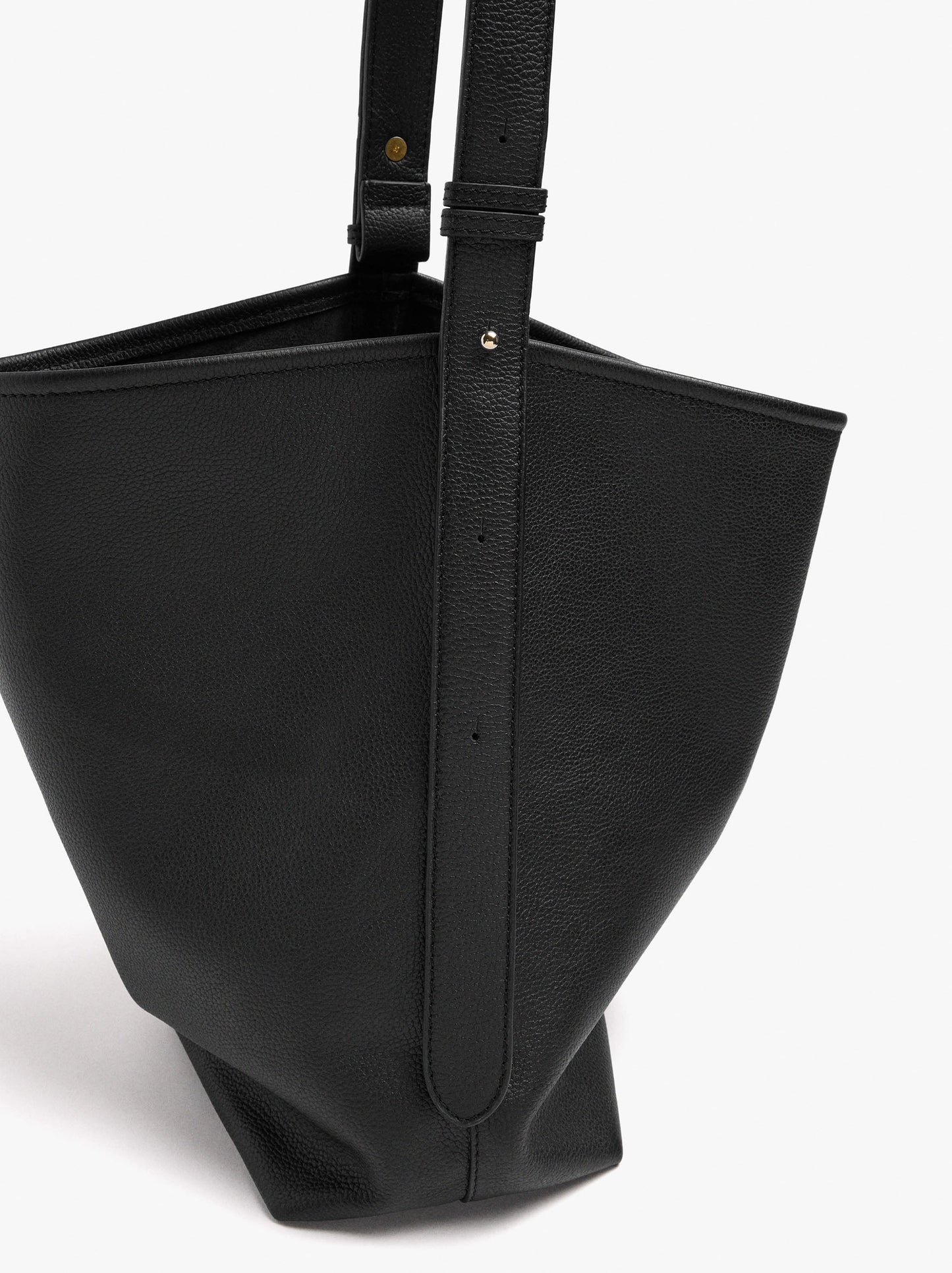 Shoulder Bag With Leather Texture