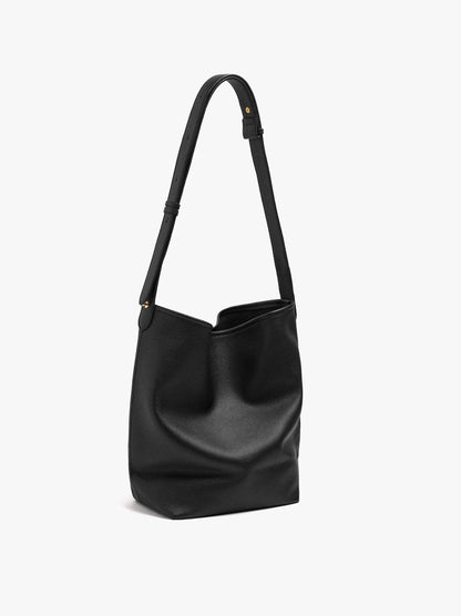 Shoulder Bag With Leather Texture