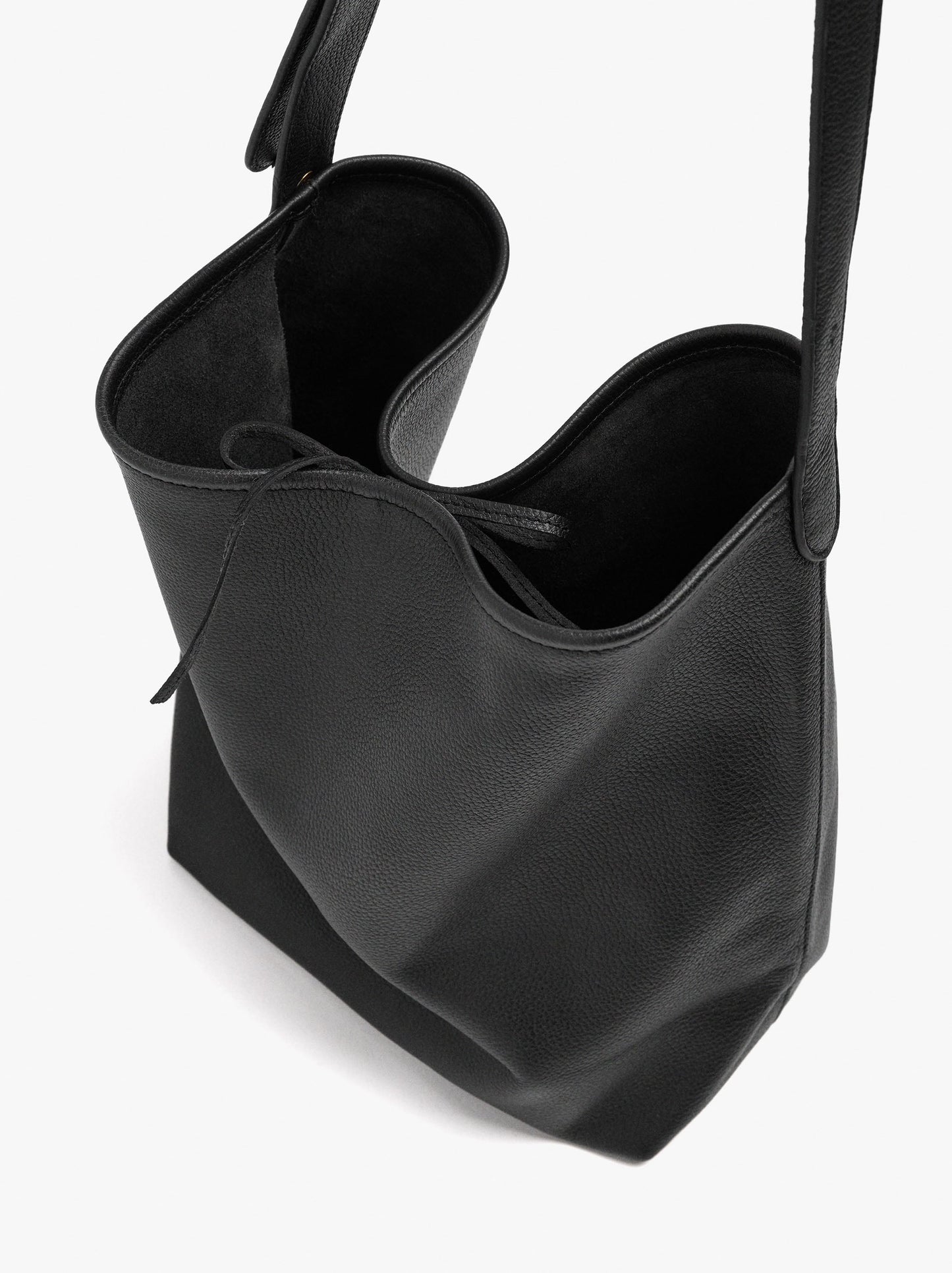 Shoulder Bag With Leather Texture