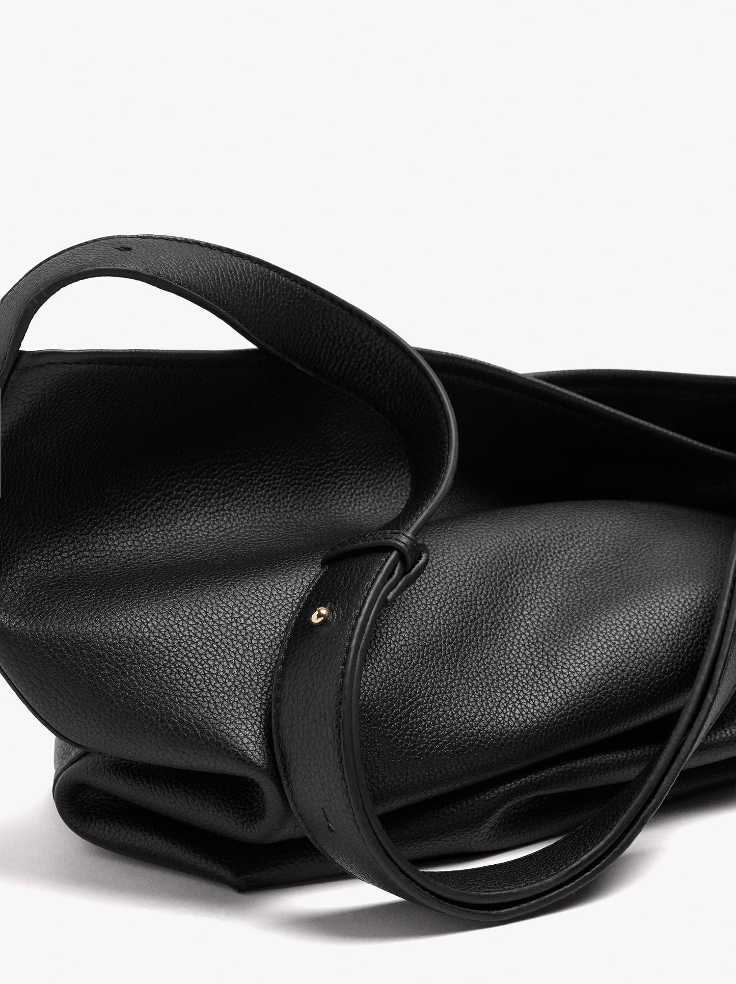 Shoulder Bag With Leather Texture