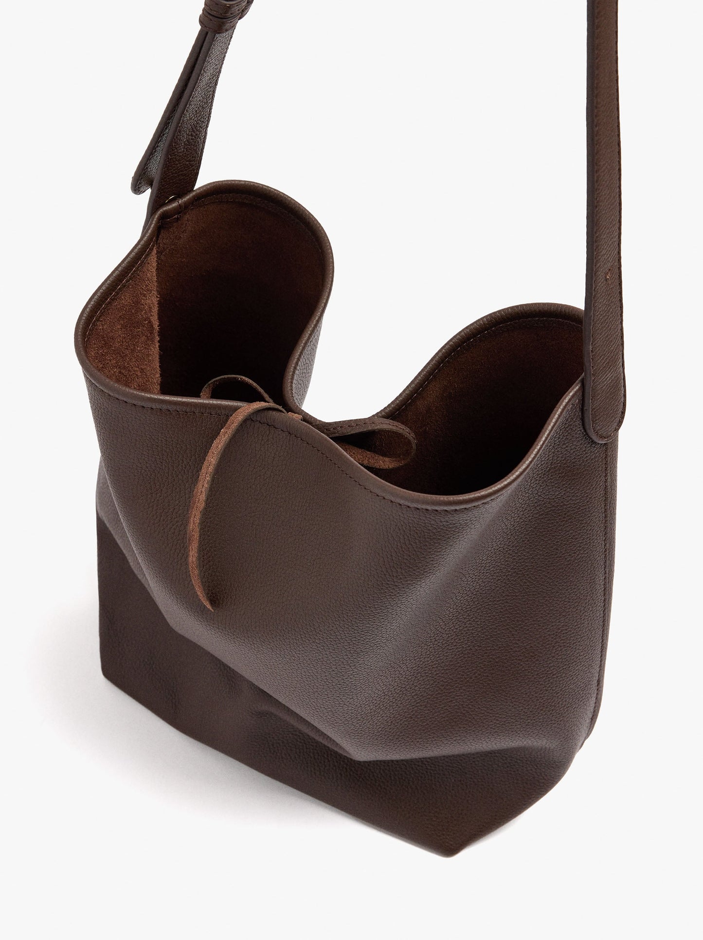 Shoulder Bag With Leather Texture