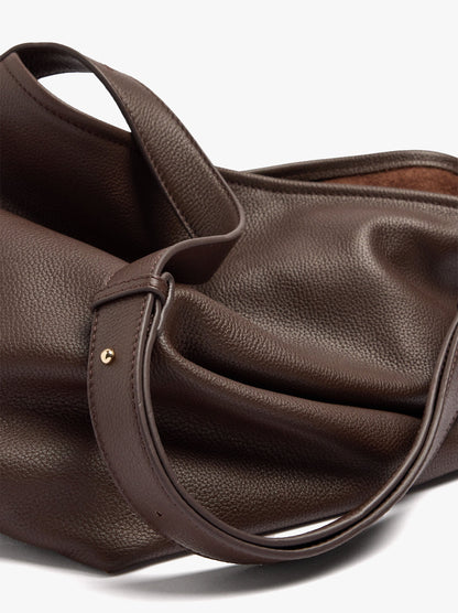 Shoulder Bag With Leather Texture