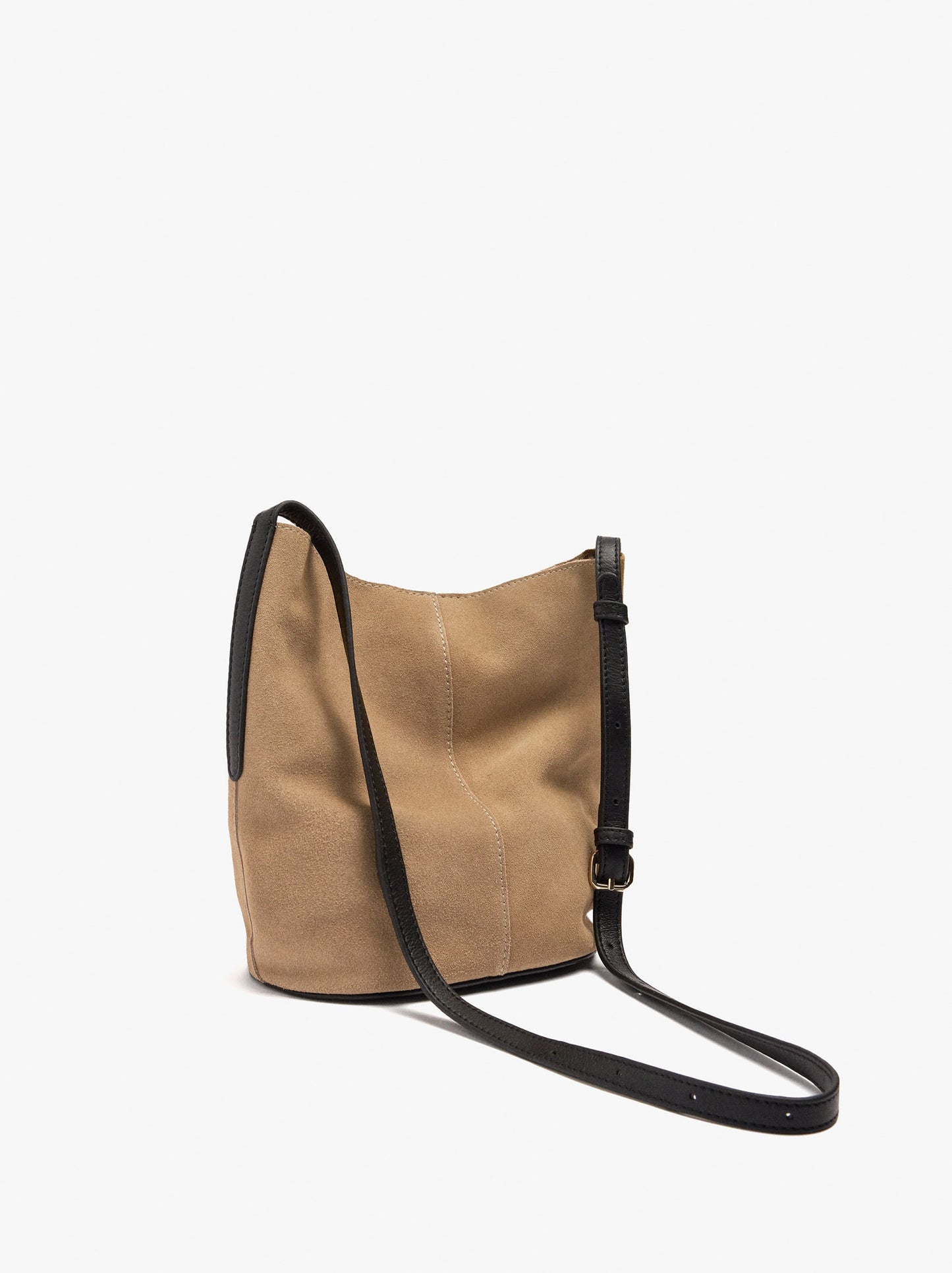 Leather Bucket Bag With Inner Pouch S