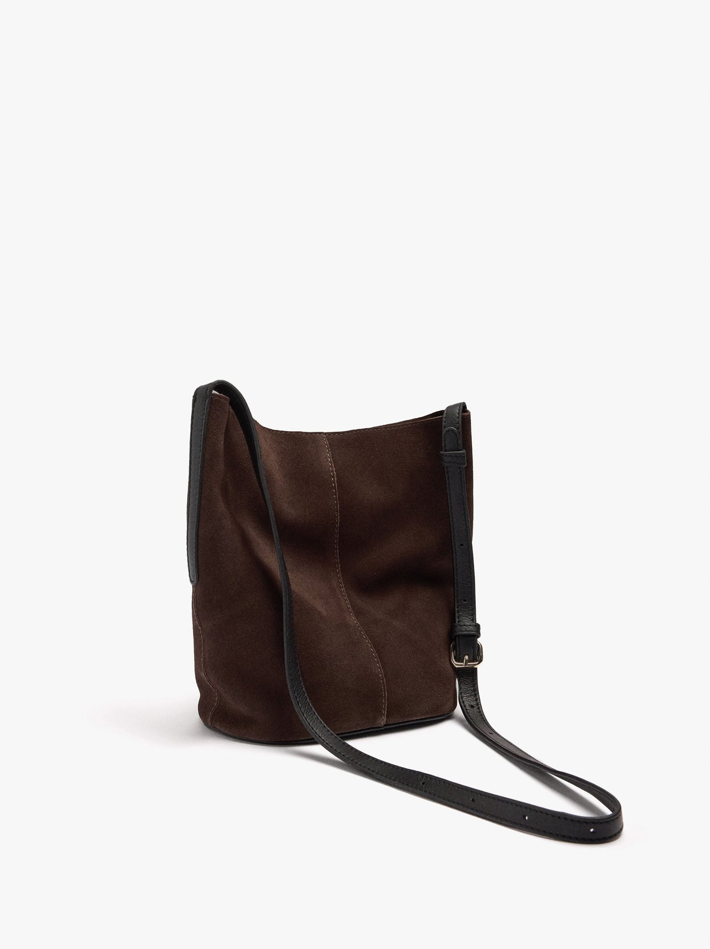 Leather Bucket Bag With Inner Pouch S