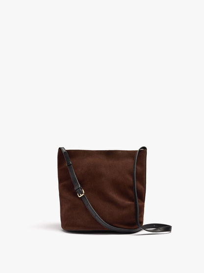 Leather Bucket Bag With Inner Pouch M