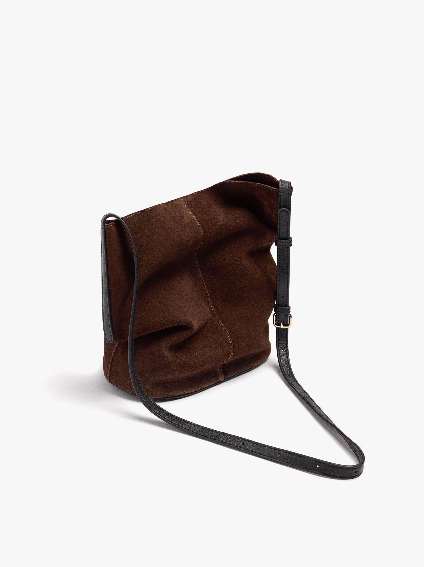 Leather Bucket Bag With Inner Pouch M