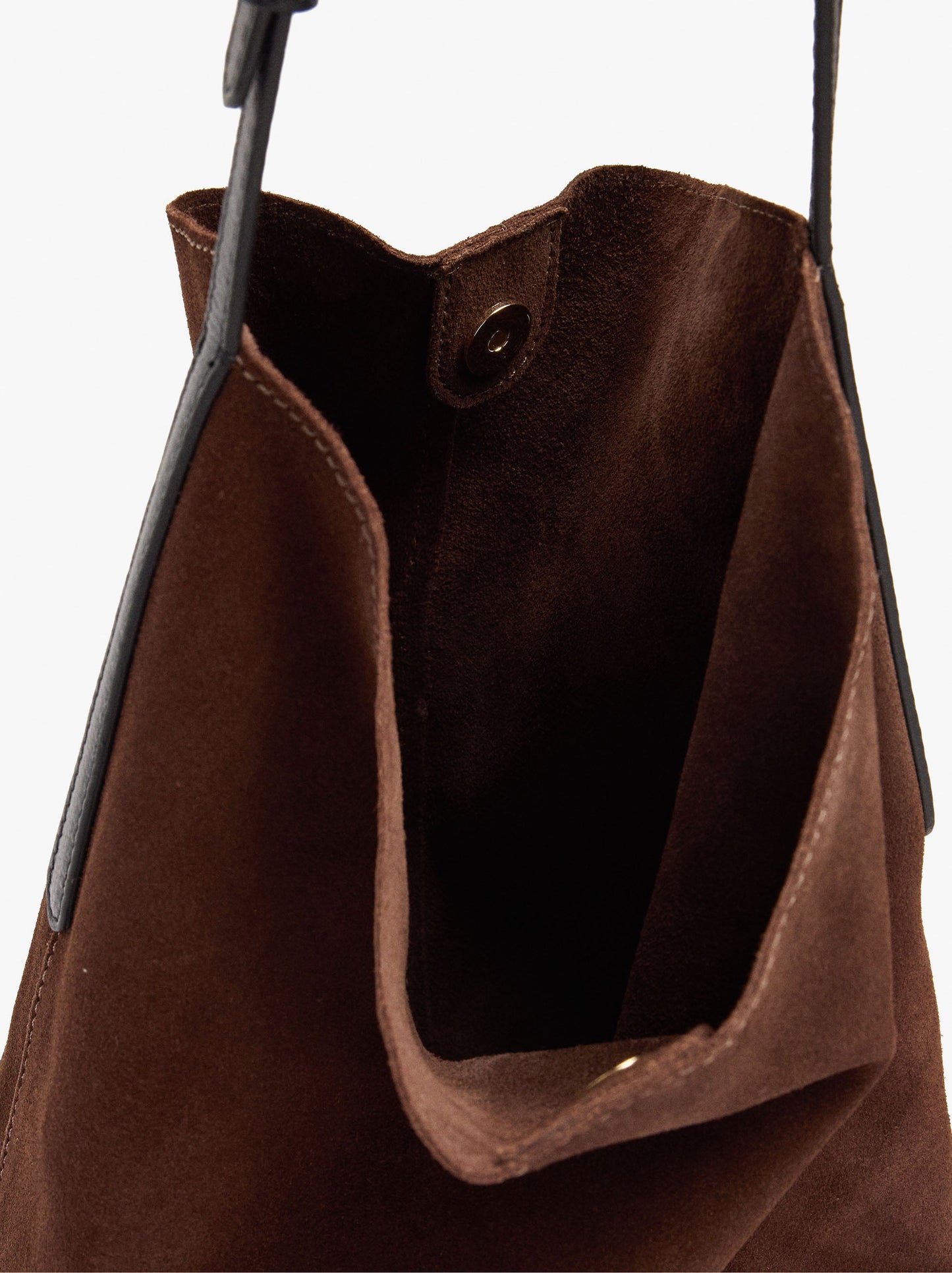 Leather Bucket Bag With Inner Pouch M
