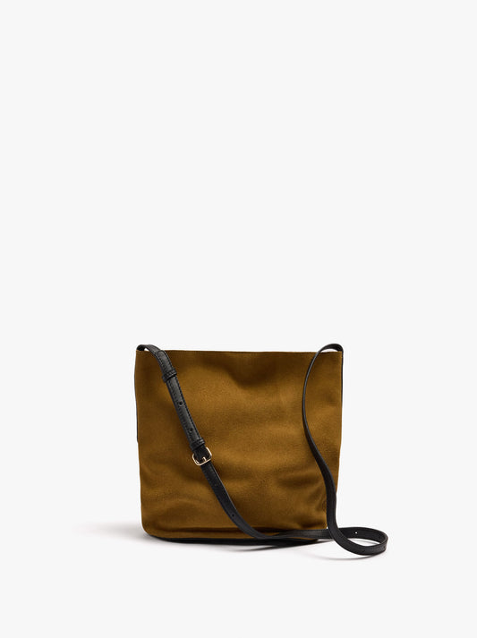 Leather Bucket Bag With Inner Pouch M