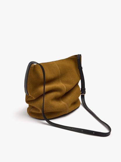 Leather Bucket Bag With Inner Pouch M
