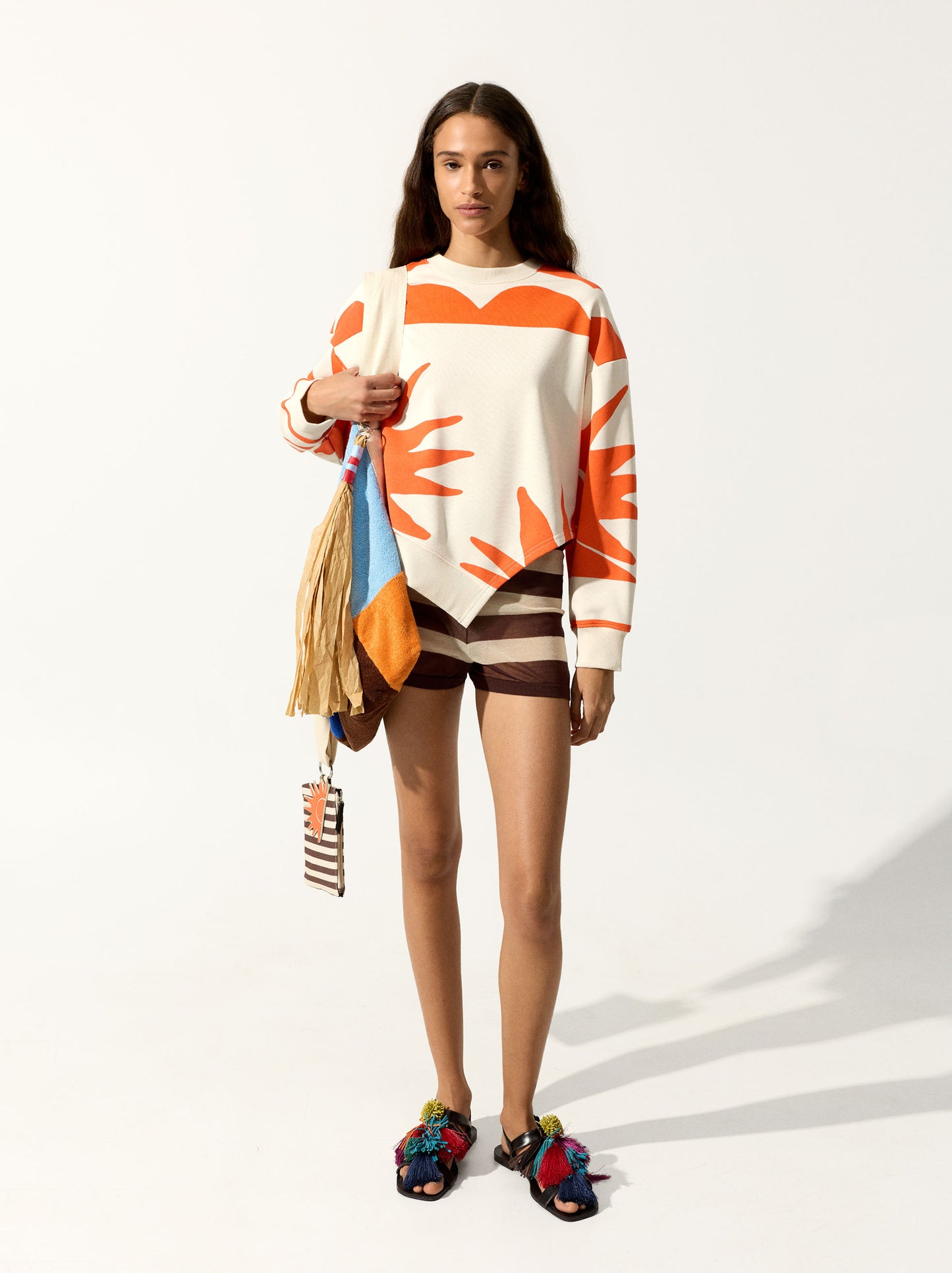 Printed Sweatshirt With Cotton