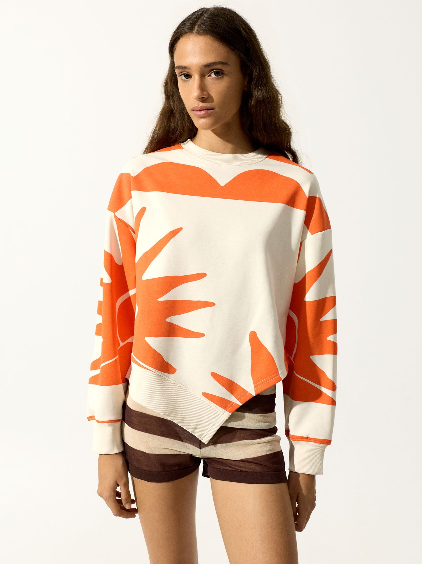 Printed Sweatshirt With Cotton