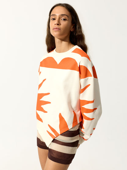 Printed Sweatshirt With Cotton