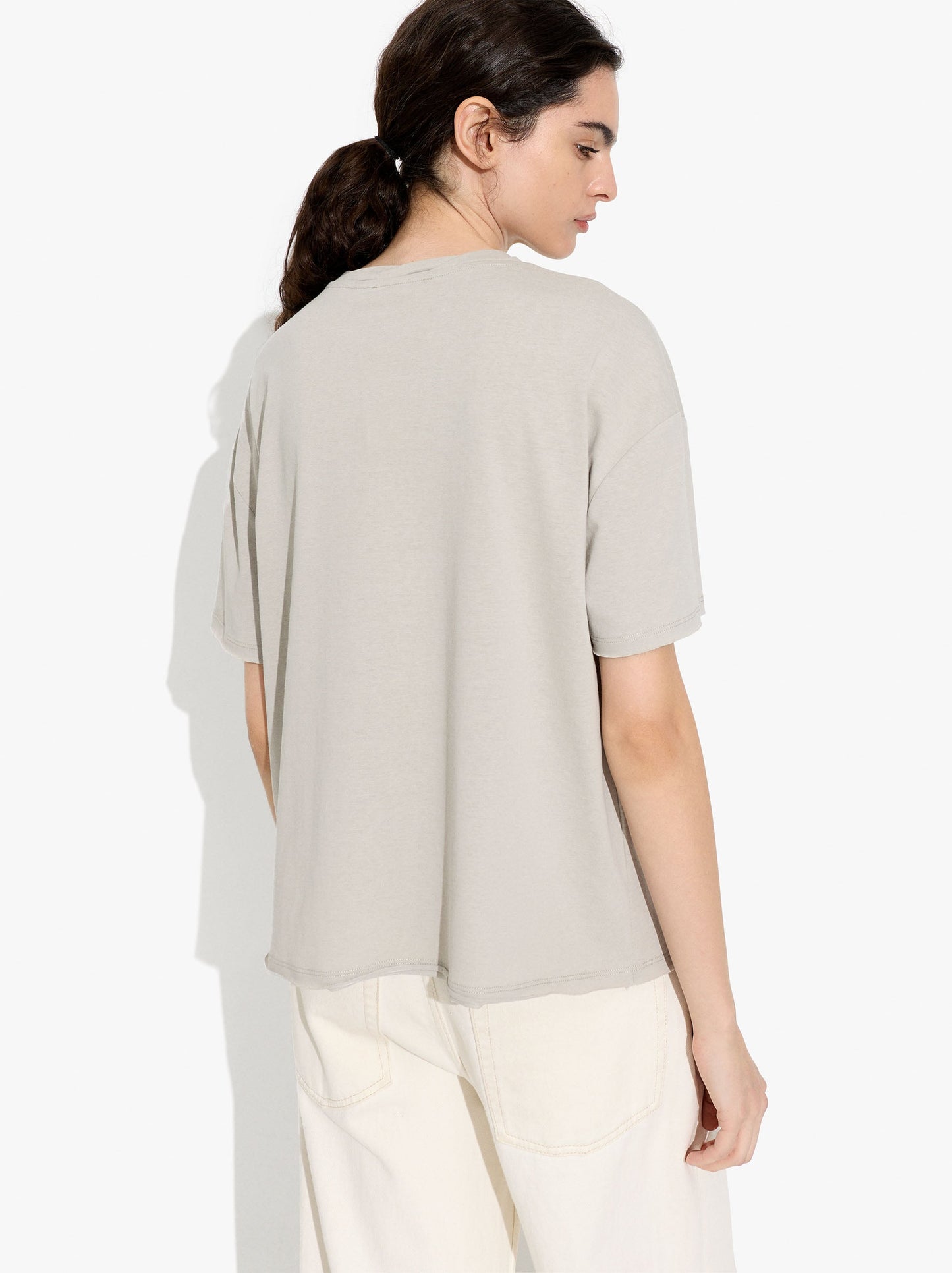 Cotton T-Shirt With Floral Printed