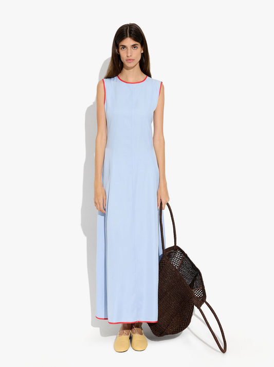 Dress With Contrast Edges 100% Lyocell