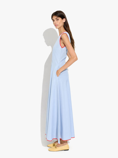 Dress With Contrast Edges 100% Lyocell
