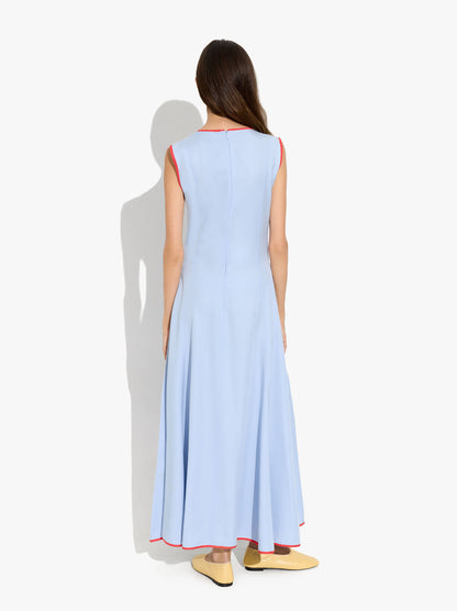 Dress With Contrast Edges 100% Lyocell
