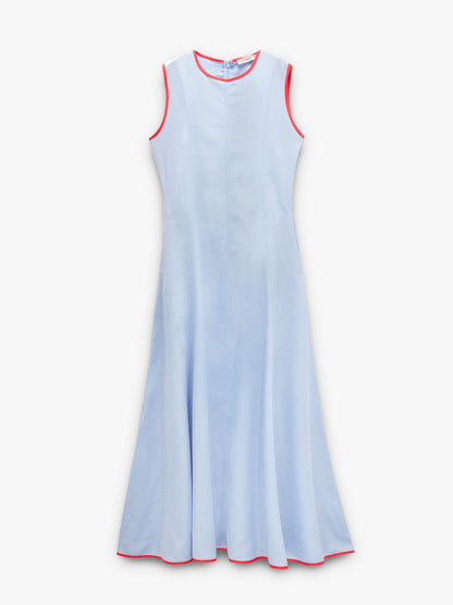 Dress With Contrast Edges 100% Lyocell