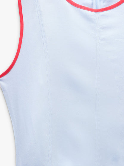 Dress With Contrast Edges 100% Lyocell