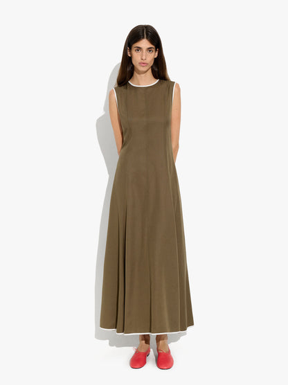 Dress With Contrast Edges 100% Lyocell