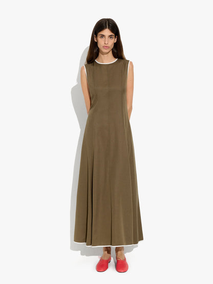 Dress With Contrast Edges 100% Lyocell