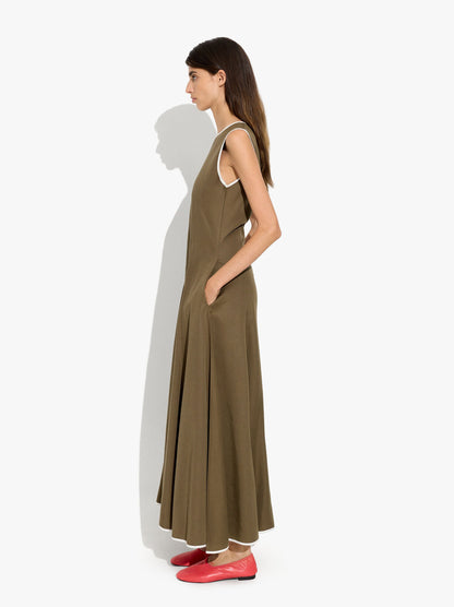 Dress With Contrast Edges 100% Lyocell