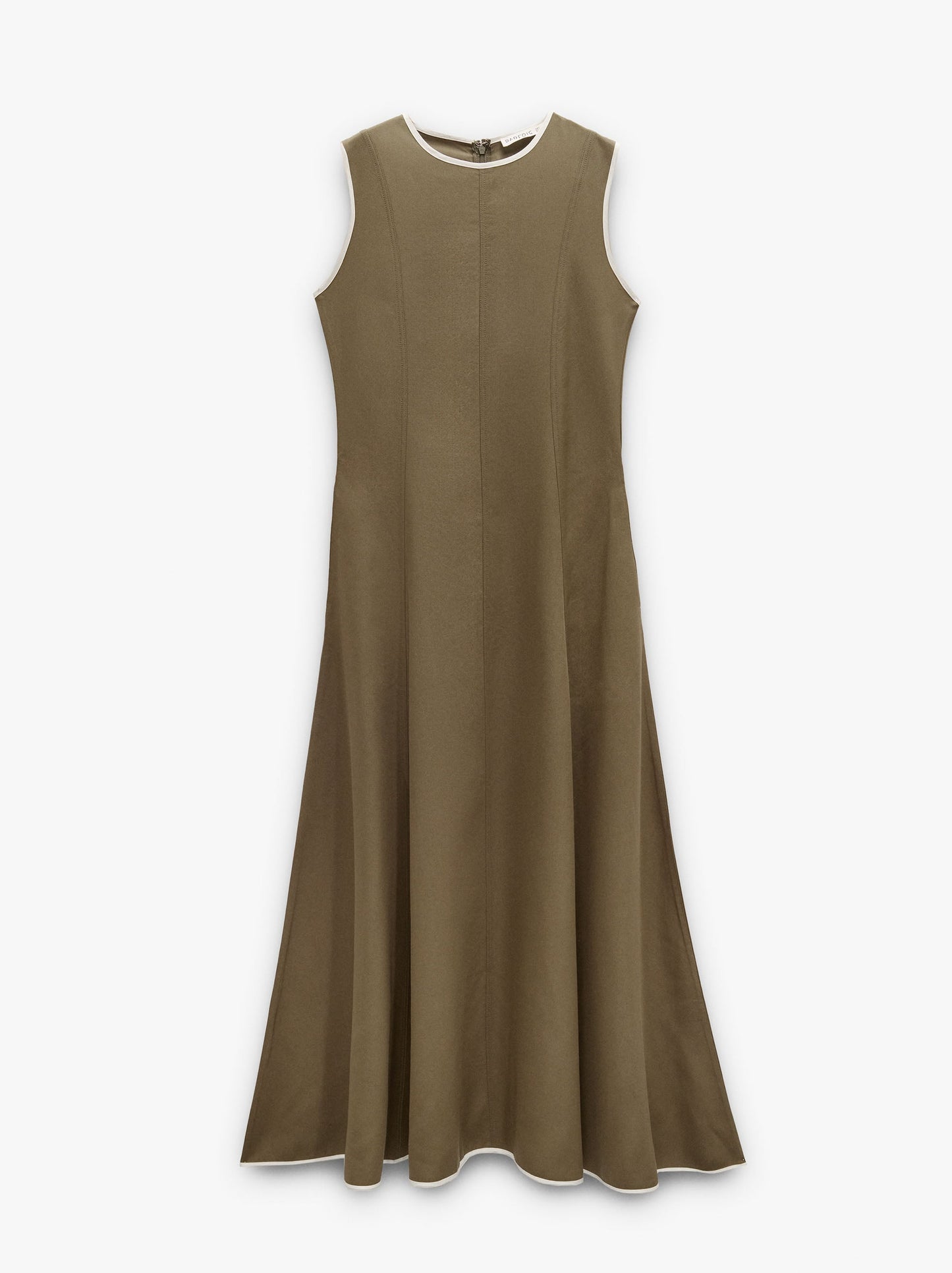 Dress With Contrast Edges 100% Lyocell