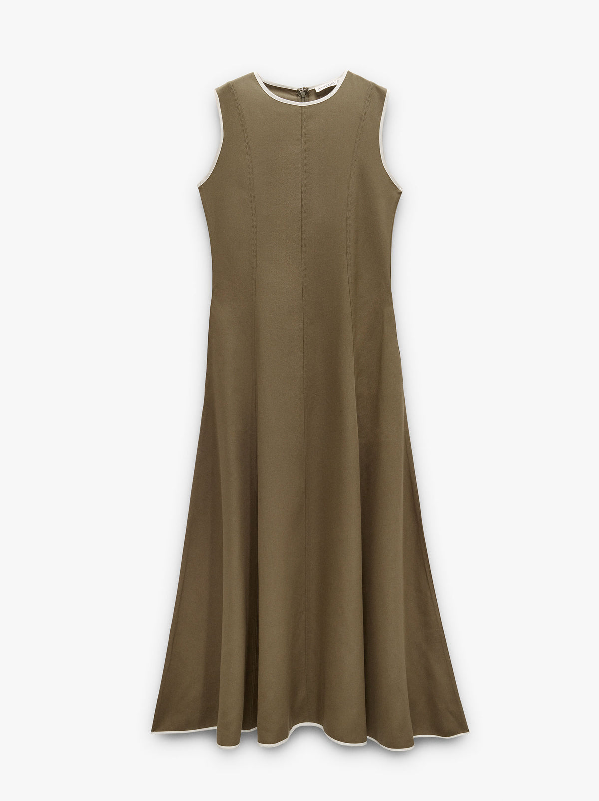 Dress With Contrast Edges 100% Lyocell
