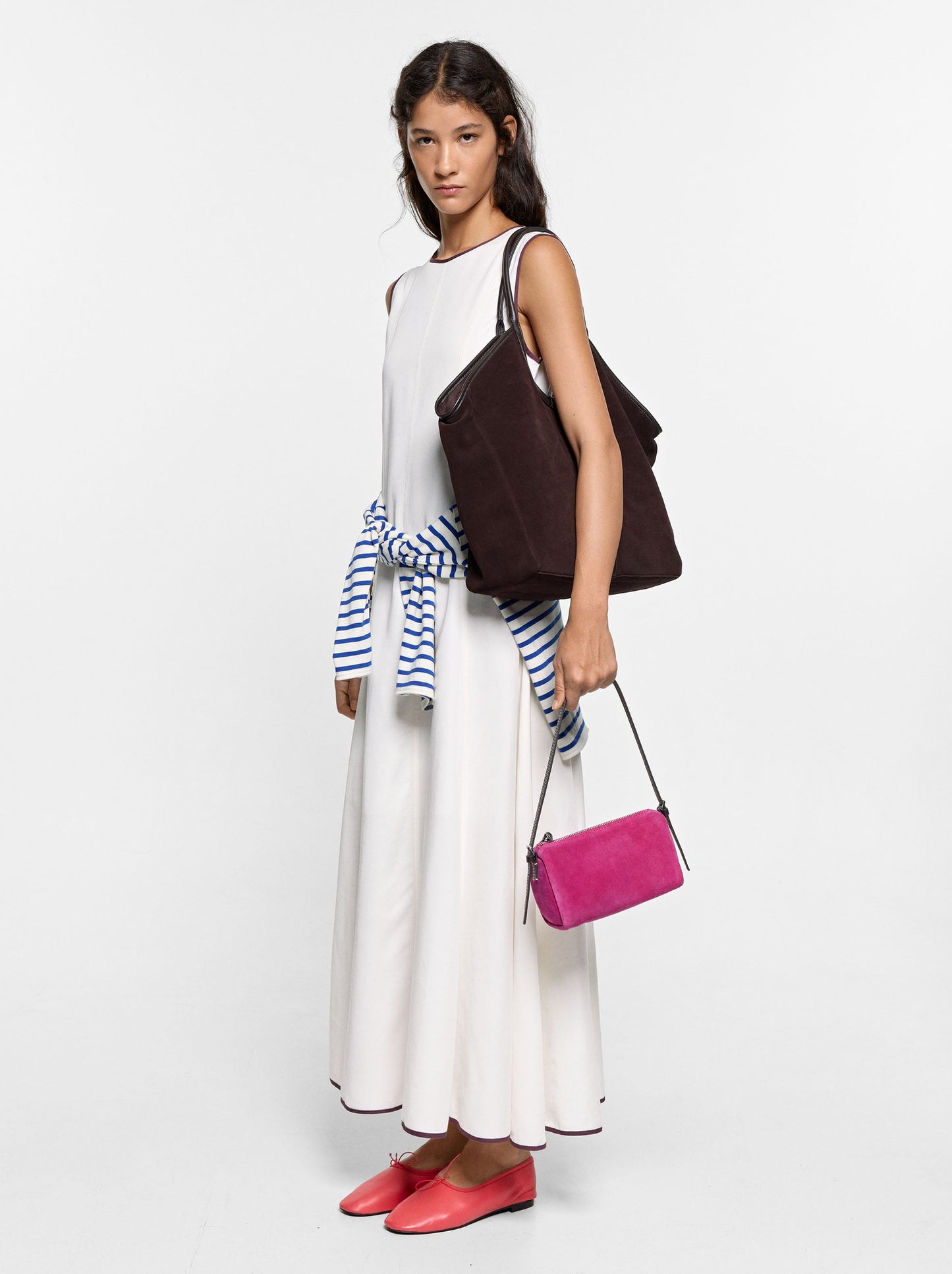 Dress With Contrast Edges 100% Lyocell