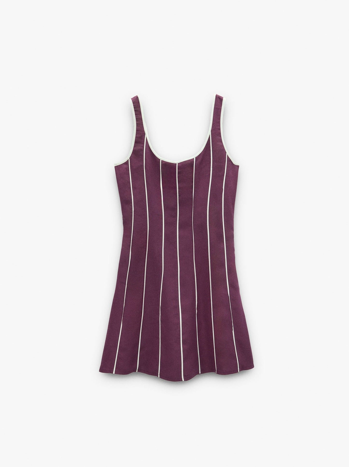 Dress With Contrast Stripes 100% Lyocell