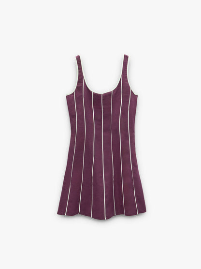 Dress With Contrast Stripes 100% Lyocell