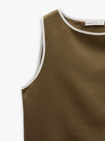 Top With Contrast Edges 100% Lyocell