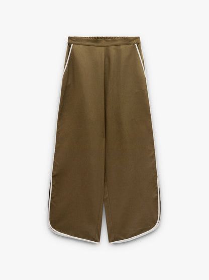 Trousers With Contrast Edges 100% Lyocell