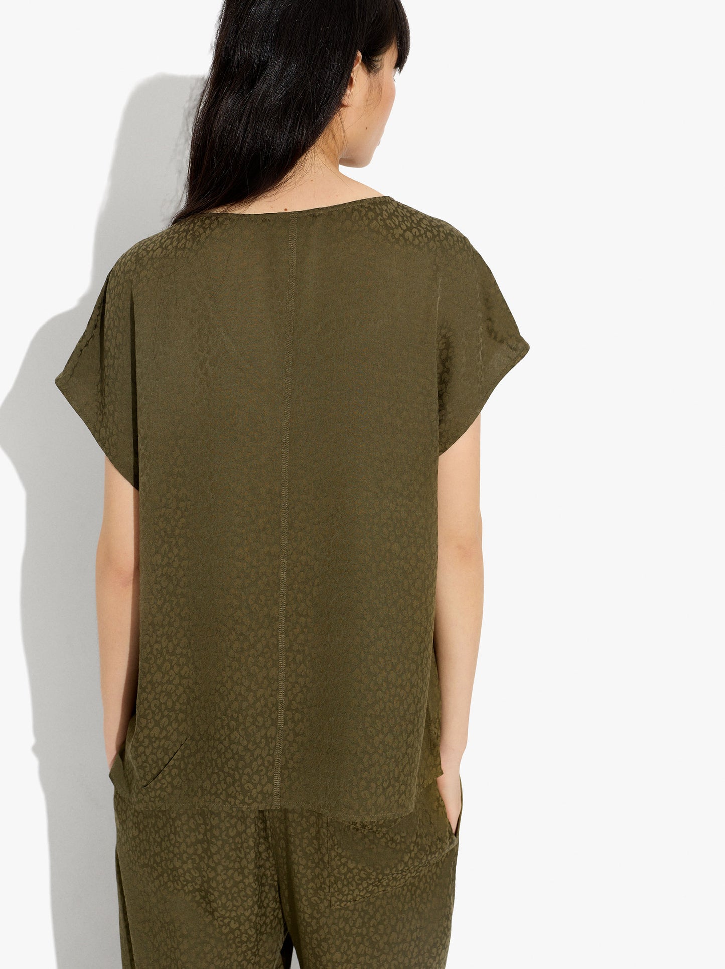 Fluid Jacquard Blouse