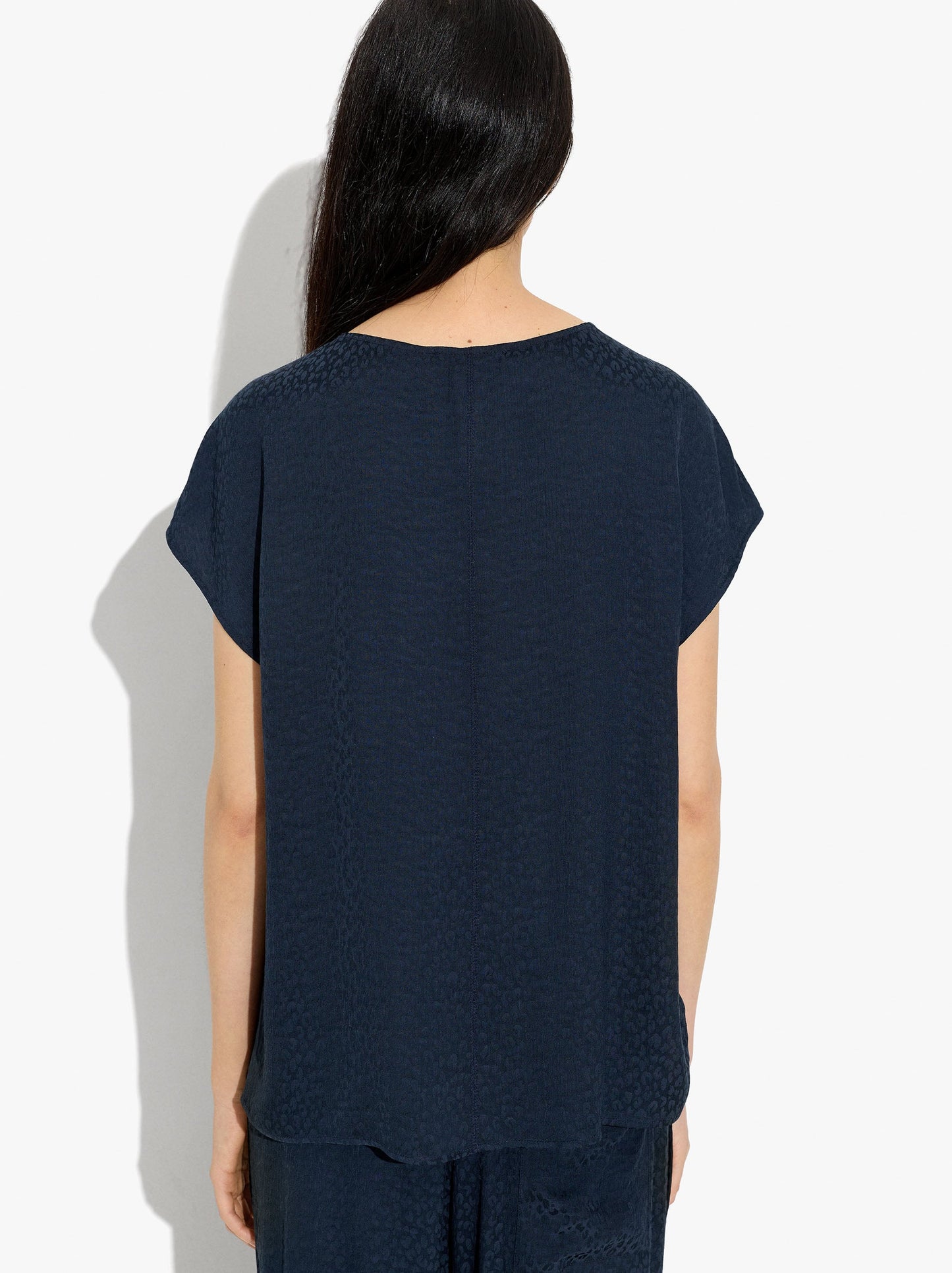 Fluid Jacquard Blouse