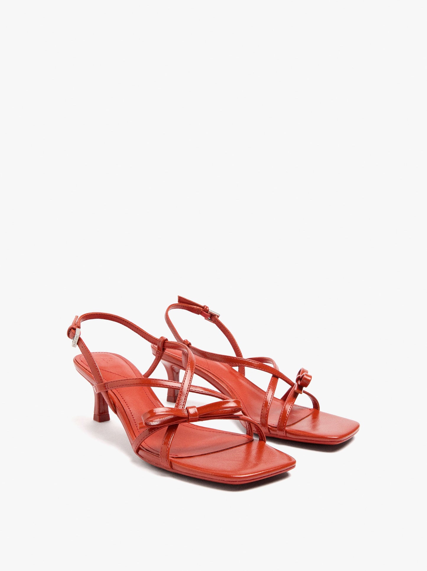 Heeled Sandals Straps With Bow